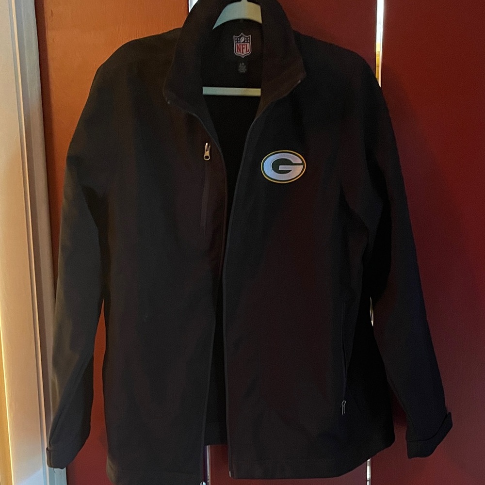NFL Black Jacket with Green Bay Packers Emblem